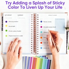 12000 PCS Small Colored Dot Stickers, 1/4″ Round Color Coding Labels,20 Color…