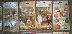 Lot of 20+ Pop Up Stickers, Rubbing, Flat Scrapbooking Halloween, Fall, Skulls