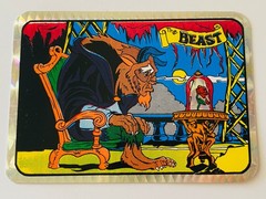 Vintage 1990s Disney Beauty & the Beast Prism Foil Vending Machine Sticker