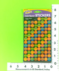 Trend Peace Signs Stickers Pack 8 Sheets Retired