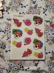 Vintage TREND Scratch N Sniff Sticker Sheet T-173 Raspberry 80’s Reward Stickers