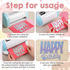 Happy Birthday Die Cuts for Card Making, Exquisite Birthday Stamps and Dies for