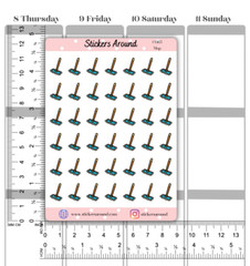 Mop Icon Planner Sticker, Cleaning Chores, Calendar & Bullet Journal Sticker