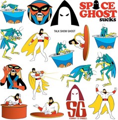 SPACE GHOST VARIETY DIE CUT VINYL 50 CT STICKER PACK