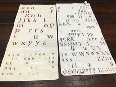 Lot of Alphabet Letter Number Scrapbooking Sticker Sheets -Some letters missing