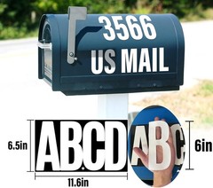 156-Piece Extra Large 6-Inch Waterproof Vinyl Letter Stickers for Any Occasion