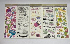 Miss Elizabeths Stickers Lot Of 12 Girly Makeup Fashion Slumber Party