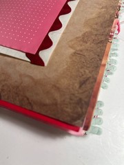valentines junk journal scrapbook tassel pen clip 62 pages rabbit couple 1 sig