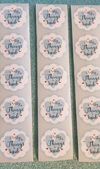 30 Pretty Things Inside Stickers/Appreciation Stickers/Small Business Stickers