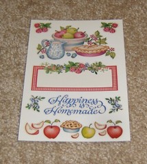 PSX Designs Sticker Sheet ~ Travel….Happiness is Homemade/Apple Pie