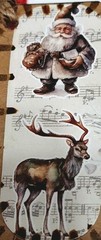 100 CHRISTMAS CRAFT LOT BUTTONS FIBERS PUNCHIES EPHEMERA GEMS FOILS 10 EA OF 10