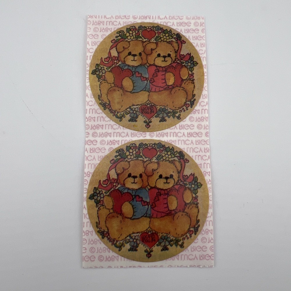 Vintage Lucy Rigg Bear Stickers 1984 Two Stickers As Shown