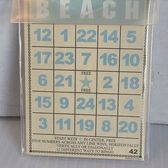 Bingo Cards Scrapbook Ephemera,/Junk Journal/Crafts- BEACH Theme