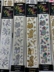 Lot of 48 Foil Textured Metallic Sticker Sheets Class A’ Peels Variety of Design