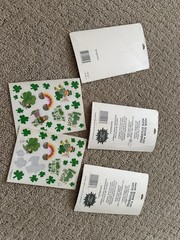 Lot Of Vintage Stickers Halloween And St Patrick Day B43