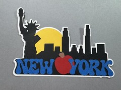 New York Scrapbooking Layered Die Cut embellishment