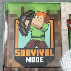 Minecraft Survival Mode Stationery Bundle: Notebook, Pen, And Sticker Sheet
