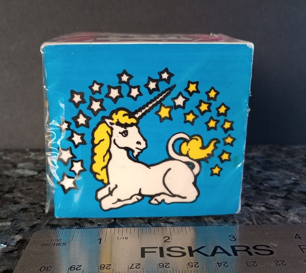 Vintage Stickers Unicorn Star Bright Designs Note Pad Pack NOS NIP 80s LAST ONE