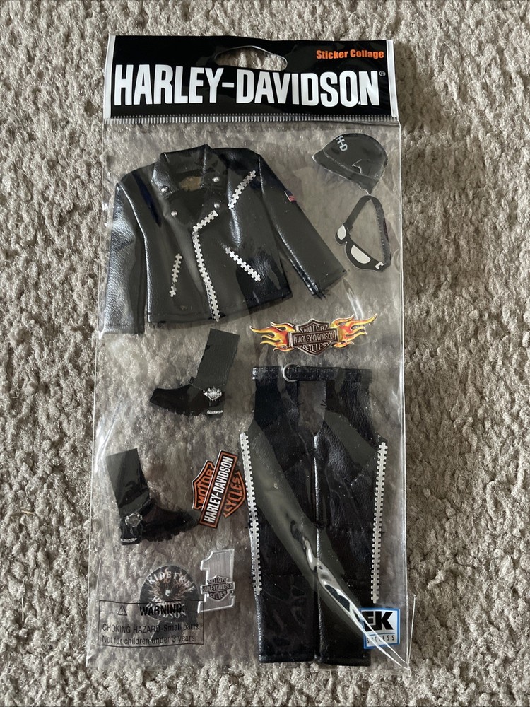 Harley Davidson Jolees Boutique 3D Sticker Collage Motorcycle Leather Crafts