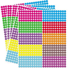 Small Dot Stickers Round Color 1/4» Coding Labels Circle Dot Stickers Label…