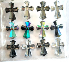 Darice Cross Diamond Gem Stickers Religious Scrapbook 3D Rhinestone 57pc 2008