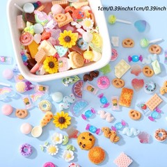 AIPULIDUO 118 pcs Slime Charms Cute Set，Mixed Lot 10mm to 25mm, colorful