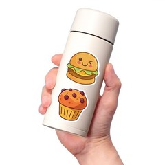 200 Pcs Cute Fast Food Stickers Self Adhesive Decorative Decals for Scrapbooking