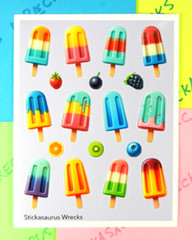 Popsicles Sweet Treats Sticker Sheet