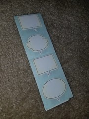 NOS Mrs Grossman’s BLURB Stickers 2″ x 1-5/8″ Speech Bubbles Four Modules 1981