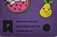 Pipsticks Hello Kitty 2×8 Sticker Sheet «Hello Kitty Fruit» 7-2024