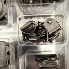 Stampin’ Up! Hodgepodge Hardware Metal Embellishment Kit w/ Brads Tin Case