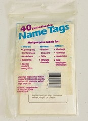Trend Enterprises 40 Sel Adhesive Apple Name Tags Sealed
