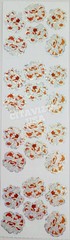 JILLSON & ROBERTS STICKERS HAMBLY PRISMATIC GLITTER SHEET POPCORN / POPOROPOS.