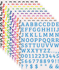 Alphabet Stickers – 1720 PCS Letter and Number Stickers, Self-Adhesive Vinyl Sti