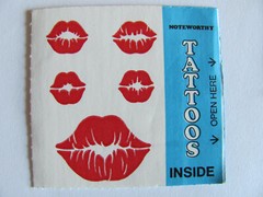 Vintage Noteworthy Tattoos Pegasus Unicorn Rainbow Hearts Lips Car -You Choose