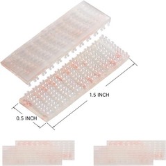 8 Pieces 4 Sets EZ Pass Mounting Strips with Adhesive for EZ Pass/iPass Illin…