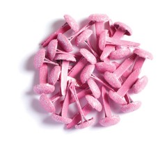 Crafts Doodlebug Sugar Coated Glitter Brads Cupcake Pink 25/Pkg Top 1/4″