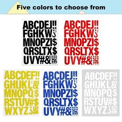 220 Pieces Iron on Letters for Clothing, 5 Sheets of Black Heat Black,