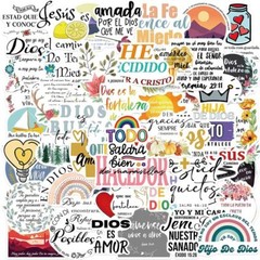 Spanish Bible Aesthetic Stickers, Motivational Christian Jesus Bibles