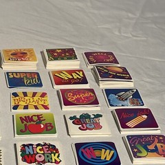 Vintage 90’s Stickers Scholastic Highlights Teacher Rewards Encourage Good Job