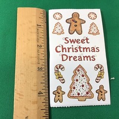 Gingerbread Men Christmas Baking SCRAPBOOK Stickers by Joy Marie