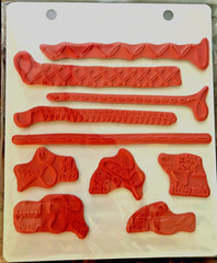 Dyan Dylusions Cling Stamps -Sampler & Sew Easy: lot1 2 items-Reduced!