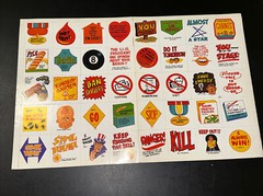 Scholastic Book Clubs 40 Sticker Sheet Set Coalgate Satire 1984 Vintage