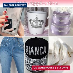 Clear Rhinestones Stickers, 2100pcs Self Adhesive Rhinestones for Face, Bling Je