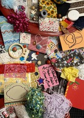 SURPRISE CRAFT MIX 30+ year hoard Treasures Junk journal Scrapbook Ephemera