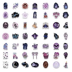 100pcs SPIRITUAL Stickers Pack,Crystal Potion Gothic Halloween Stickers,225