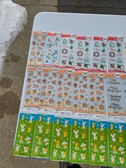 HUGE! Lot of 105 Packs of Hallmark Stickers Sealed Holidays Halloween Puffy LOOK