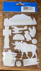 Paper House 3D Alaska Last Frontier Moose Penguin Cruise Ship Scrapbook Stickers