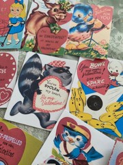 Vintage Style Retro Valentine Die Cut/Gift Tag~50 Pc-Silly Old Fashioned & Fun!