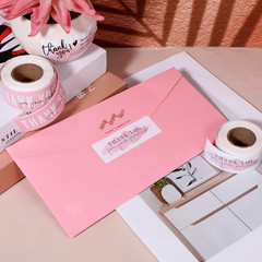 3 Rolls 1 X 3 Inch Thank You Sticker, Thank You Stickers Small Business, Pink De
